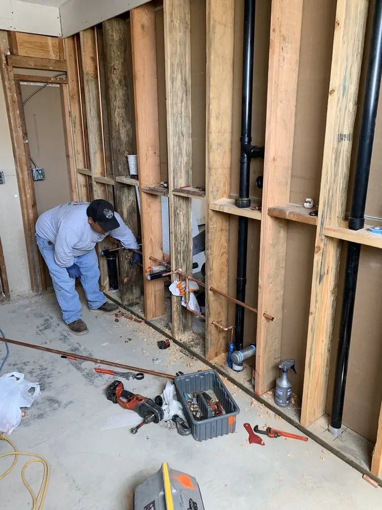 Commercial rough-in plumbing for Gas Line Repair in Mount Olive